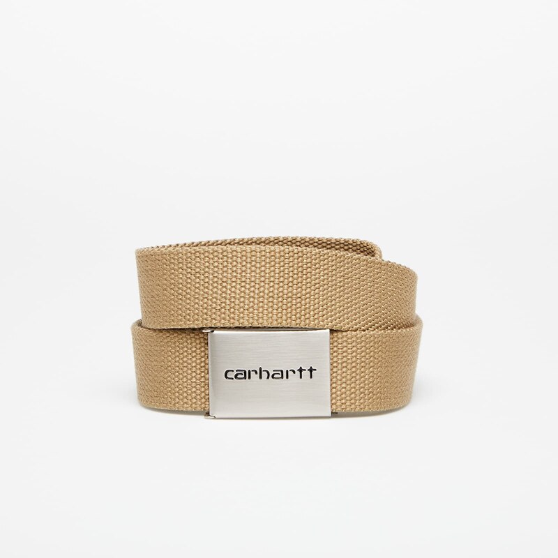 Pásek Carhartt WIP Clip Belt Chrome Leather Universal