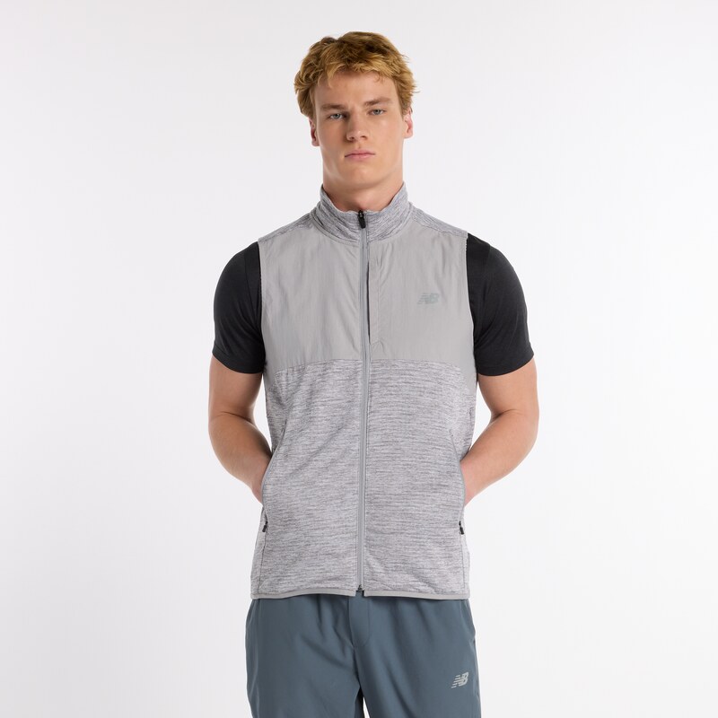 Pánská vesta New Balance MV51200AG – šedé