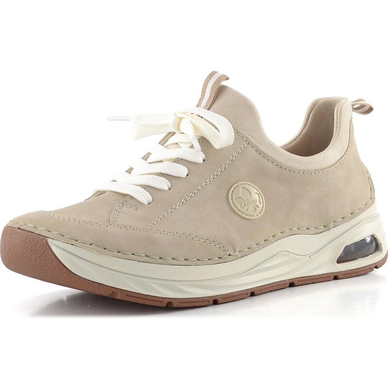 Rieker šněrovací polobotky ginger/perlcreme 44562-62