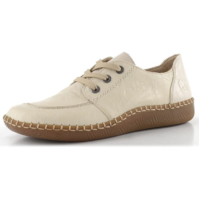 Rieker šněrovací polobotky krémové N2402-60