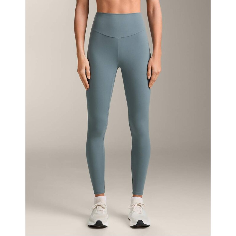 OYSHO Comfortlux high-rise ankle-length leggings in blue-Grey 112671047