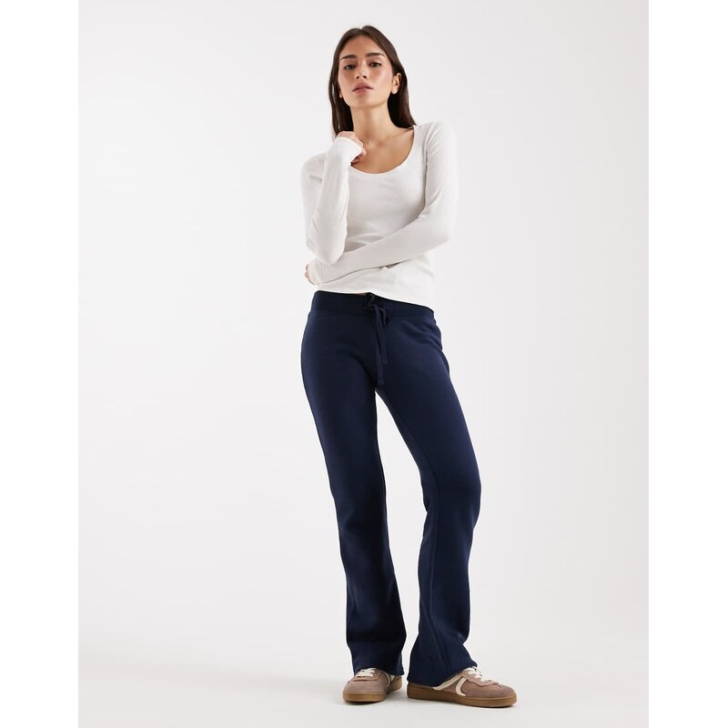 Hollister low rise bootcut joggers in navy