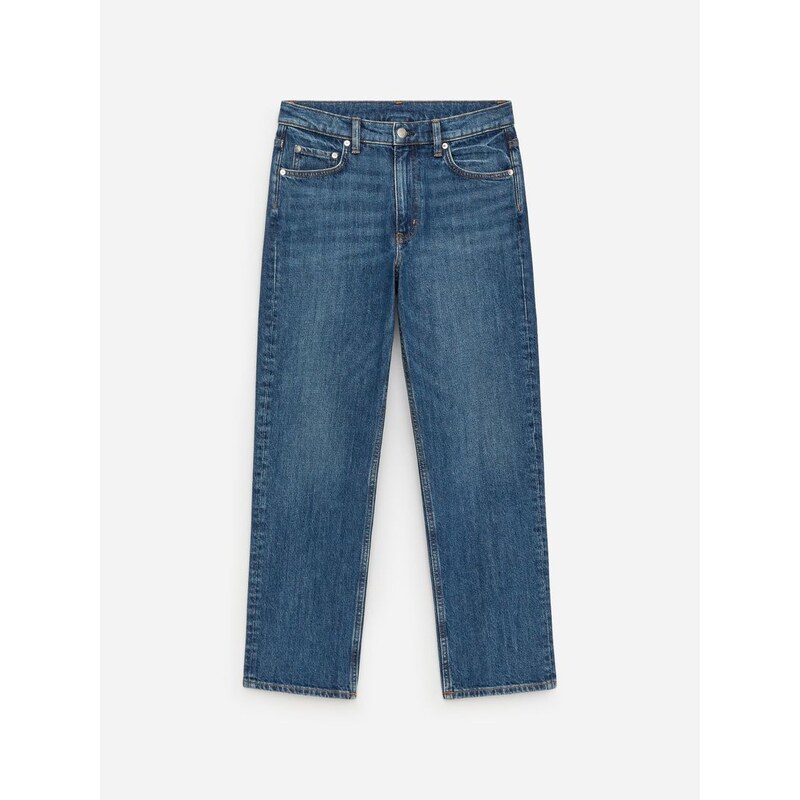 H&M - Slim džíny JADE CROPPED - modrá 112655247