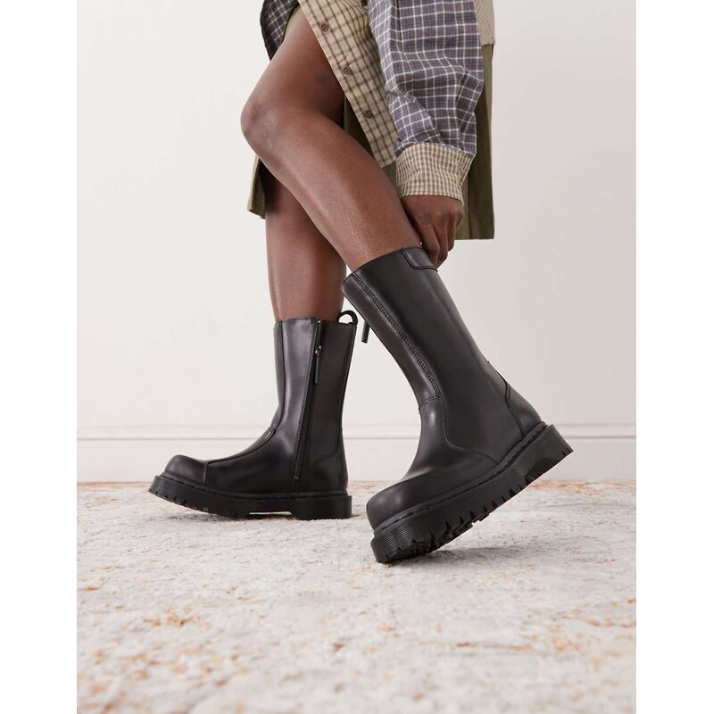 Dr Martens Rejena calf length boot in black