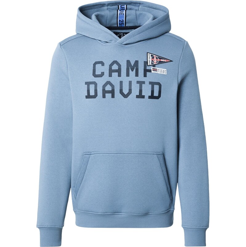 CAMP DAVID Mikina námořnická modř / kouřově modrá / červená