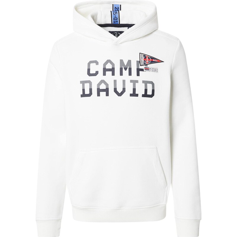 CAMP DAVID Mikina černá / bílá