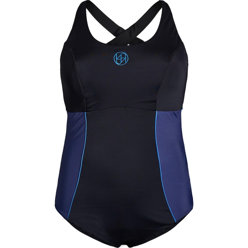 Swim by Zizzi Sportovní plavky SSPORT modrá / azurová / černá