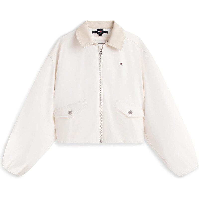TOMMY HILFIGER Přechodná bunda žlutá / pitaya / starorůžová /