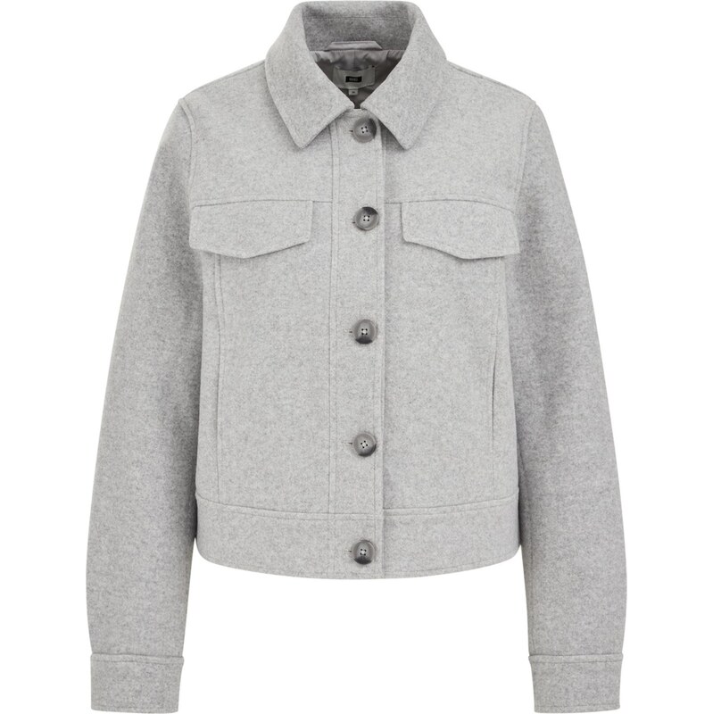 WE Fashion Přechodná bunda světle šedá
