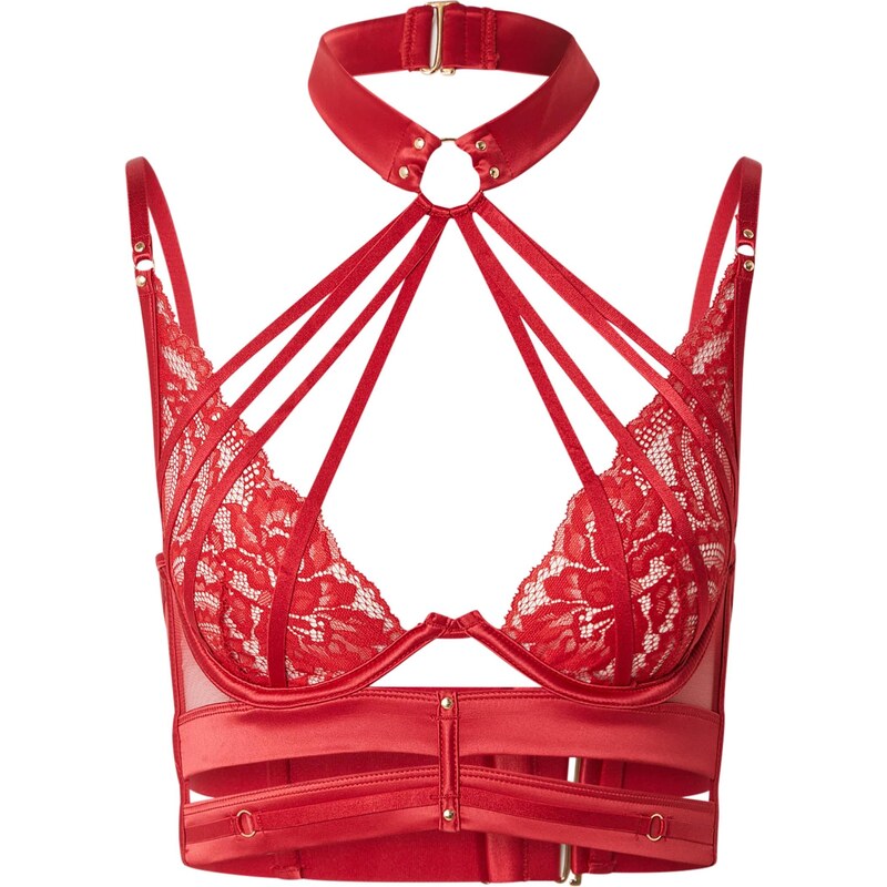 Hunkemöller Podprsenka Emmeline Up červená