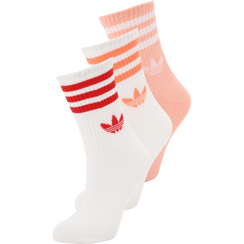 ADIDAS ORIGINALS Ponožky oranžová / broskvová / červená / bílá