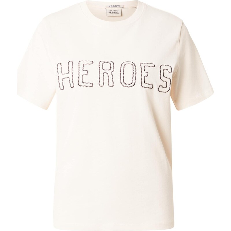 SCOTCH & SODA Tričko THE 40TH ANNIVERSARY offwhite