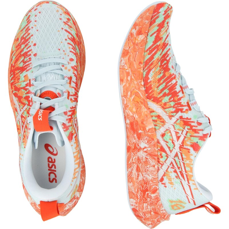 ASICS Běžecká obuv 'NOOSA TRI 16' pastelová modrá / světle zelená / humrová / jasně oranžová