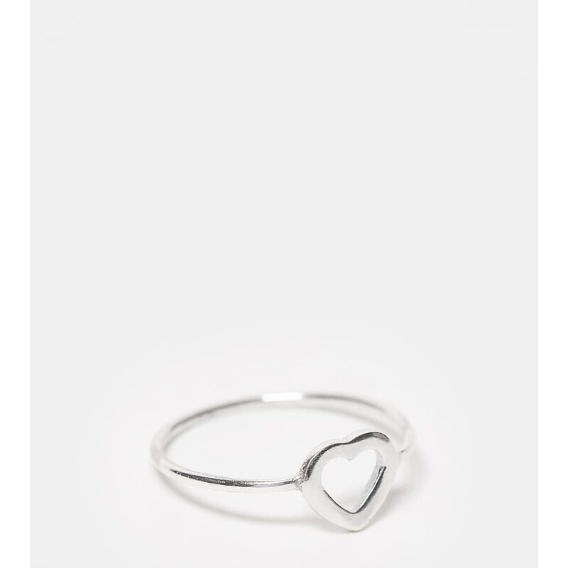 Kingsley Ryan open heart ring in silver 113043968