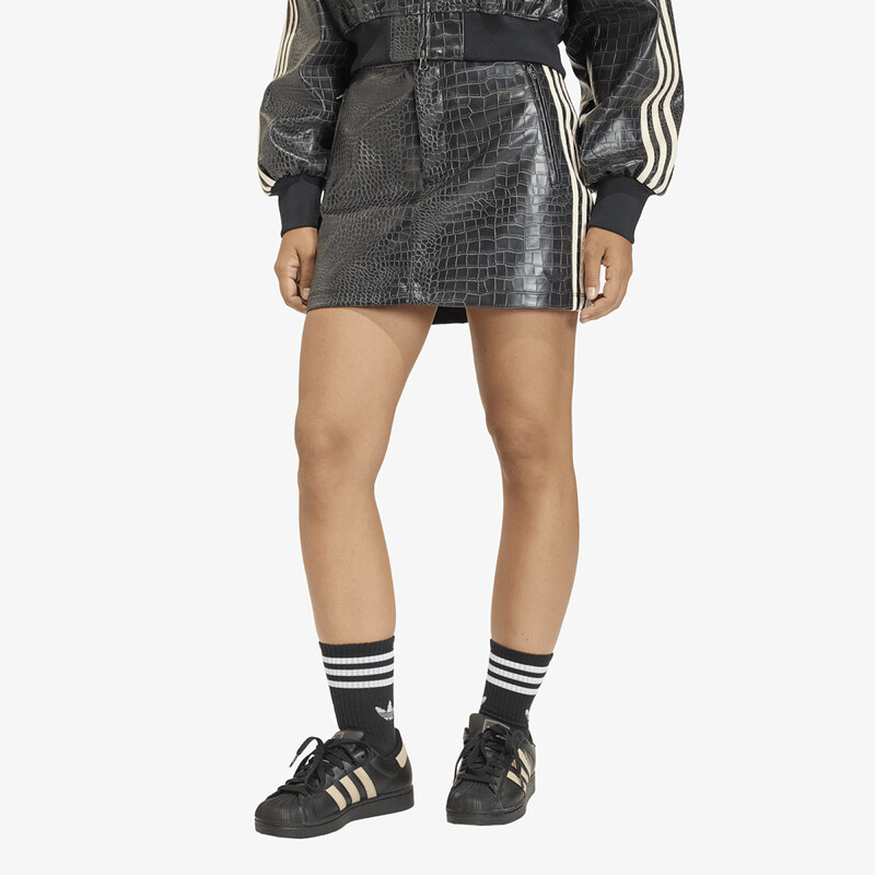 adidas Originals Sukně adidas Pleather Mini Skirt Black 14
