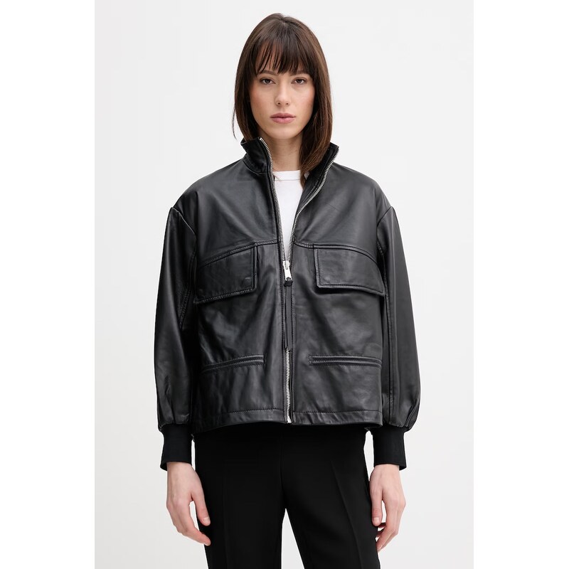Kožená bunda bomber AllSaints FLOR 112544774
