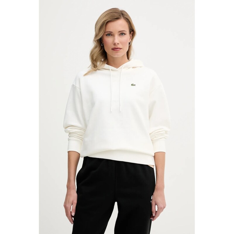 Lacoste mikina s kapucí dámská bavlněná