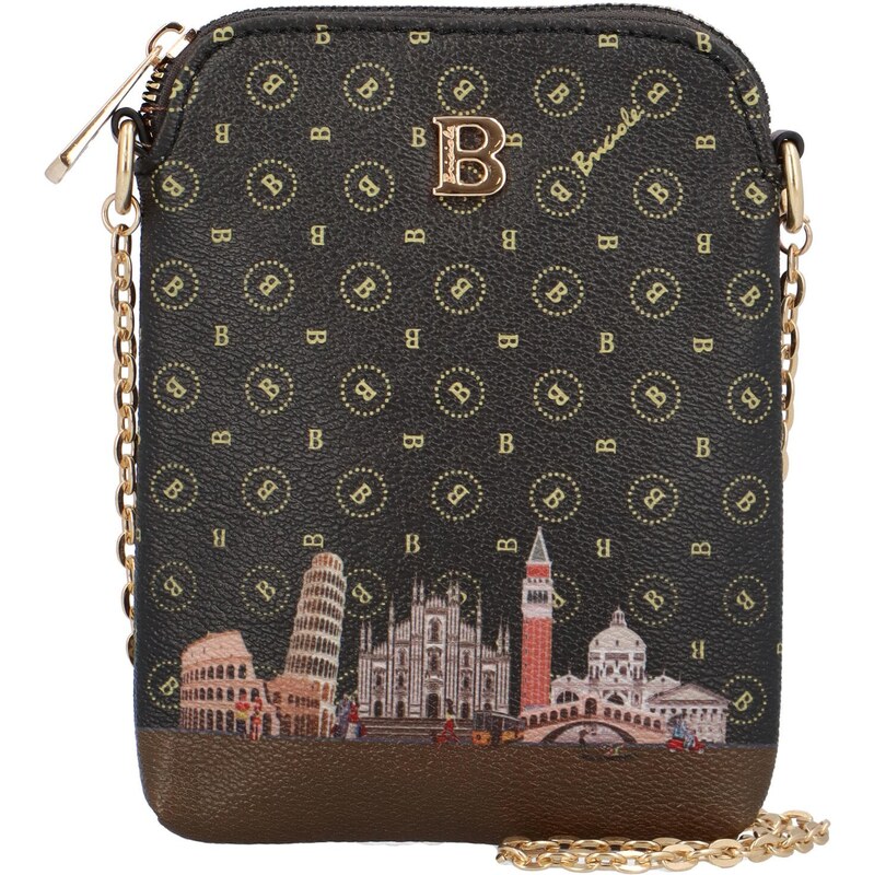 BRICIOLE Mini crossbody se zlatým řetízkem Cosmopolita, černá