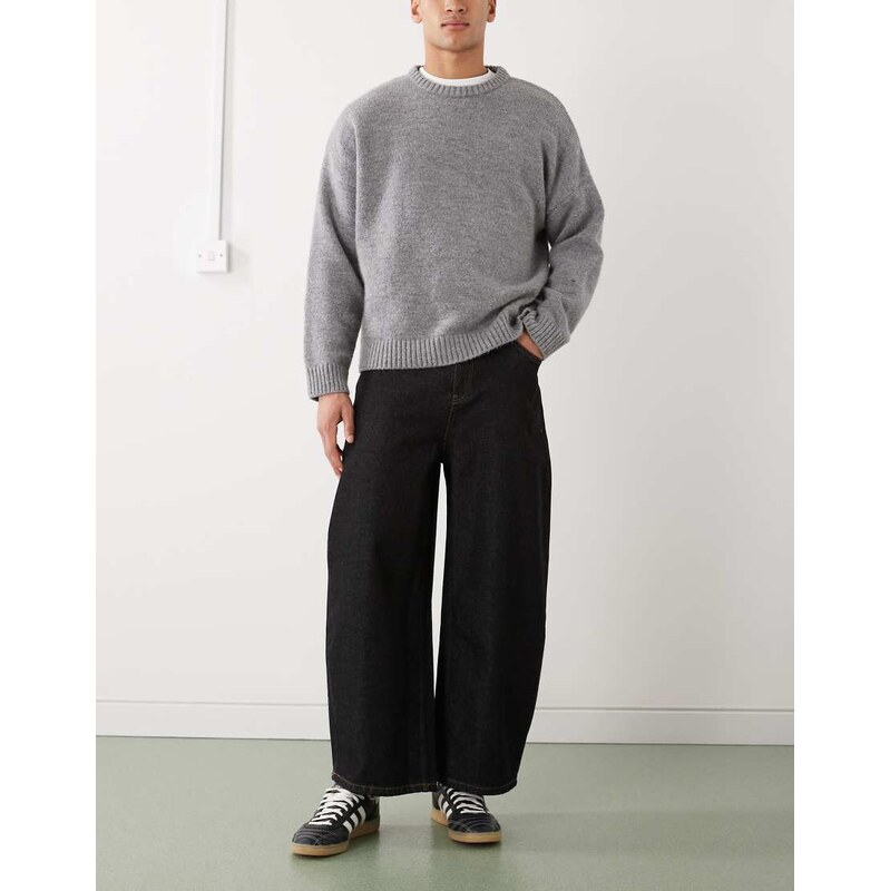 Reclaimed Vintage western baggy jean in black