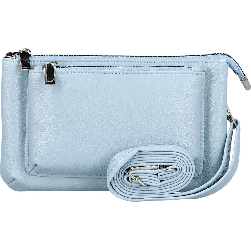 Amalia Trendy dámská koženková crossbody kabelka Aksila, světle modrá 112675742