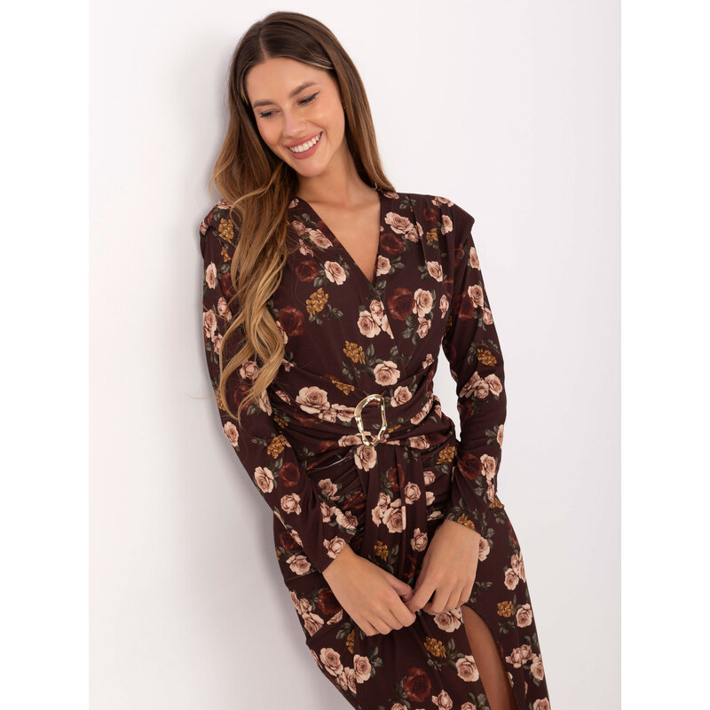 Italy Moda Dress-IT-SK-21625-2.28-brown