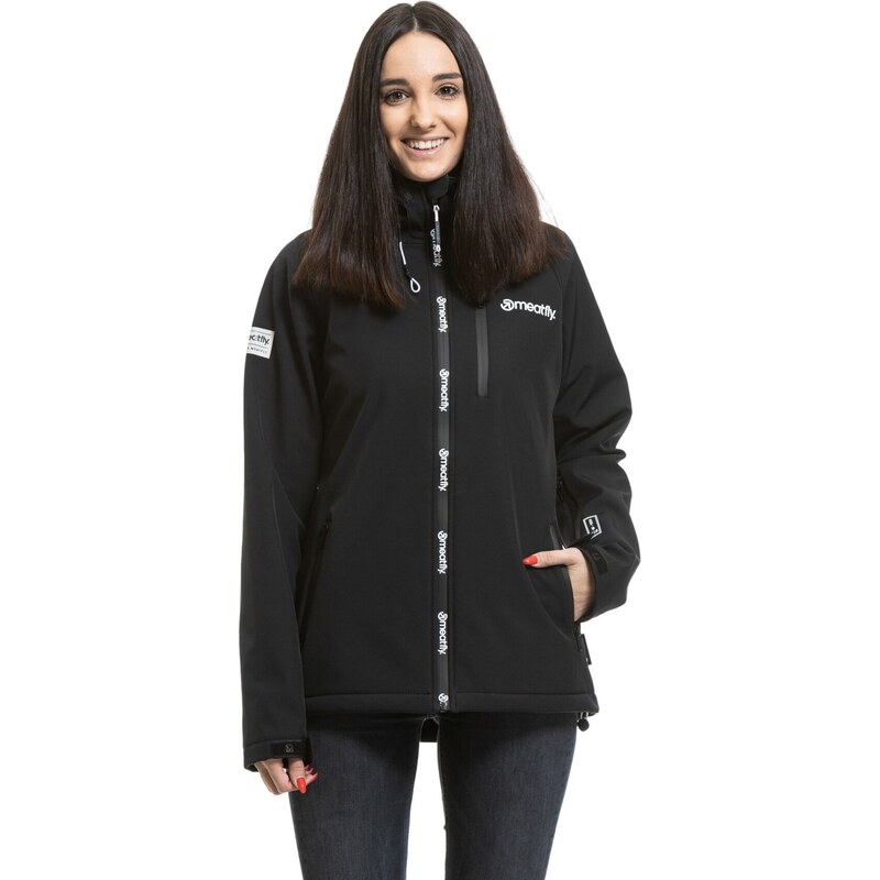 Meatfly dámská softshell bunda Zaja Black | Černá