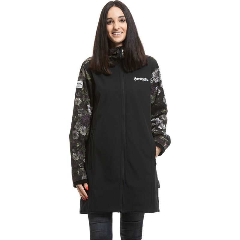 Meatfly dámský softshell kabát Thea Straws / Black | Černá