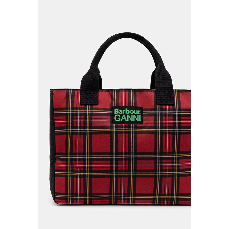 Bavlněná kabelka Barbour x GANNI Wax Tote Bag