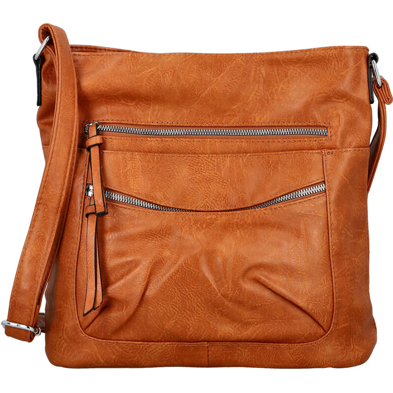 Dámská crossbody kabelka hnědá - Firenze Ganna hnědá