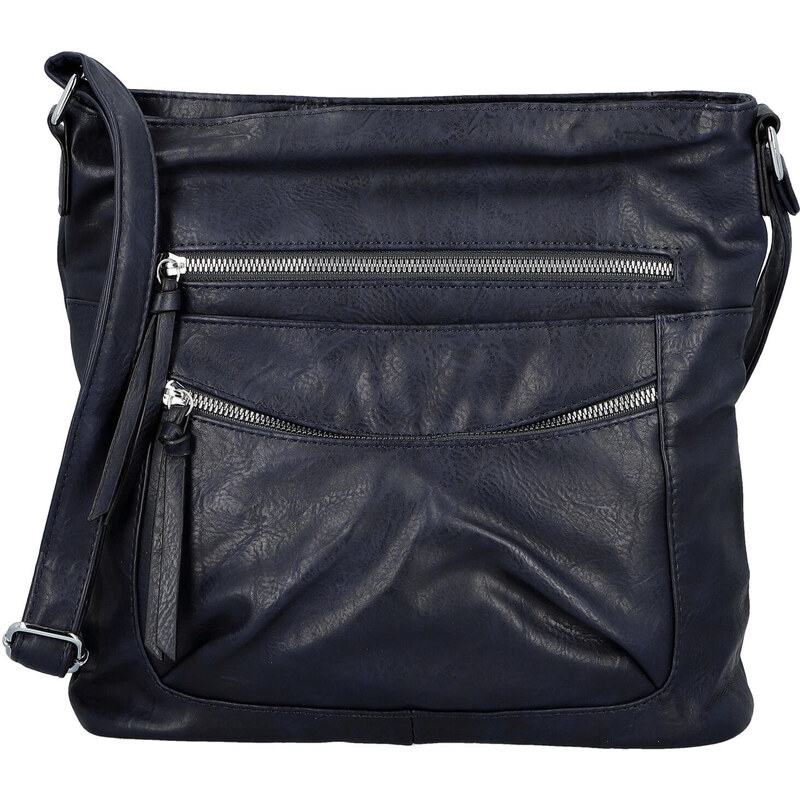Amalia Trendy dámská koženková crossbody kabelka Tizia, tmavě