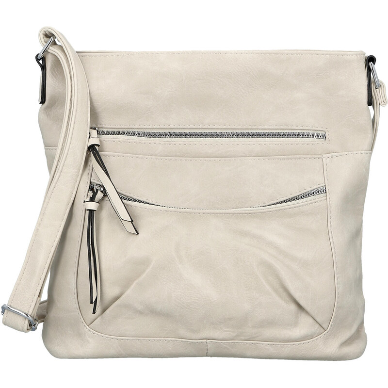 Dámská crossbody kabelka krémová - Firenze Ganna krémová