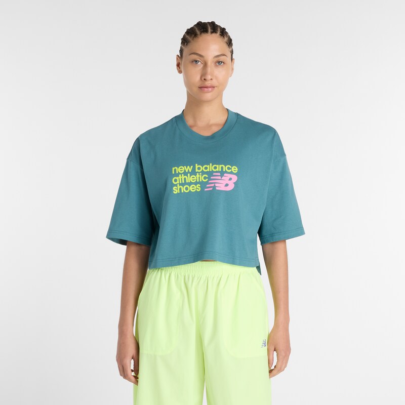 Dámské tričko New Balance WT51908AAZ – modré