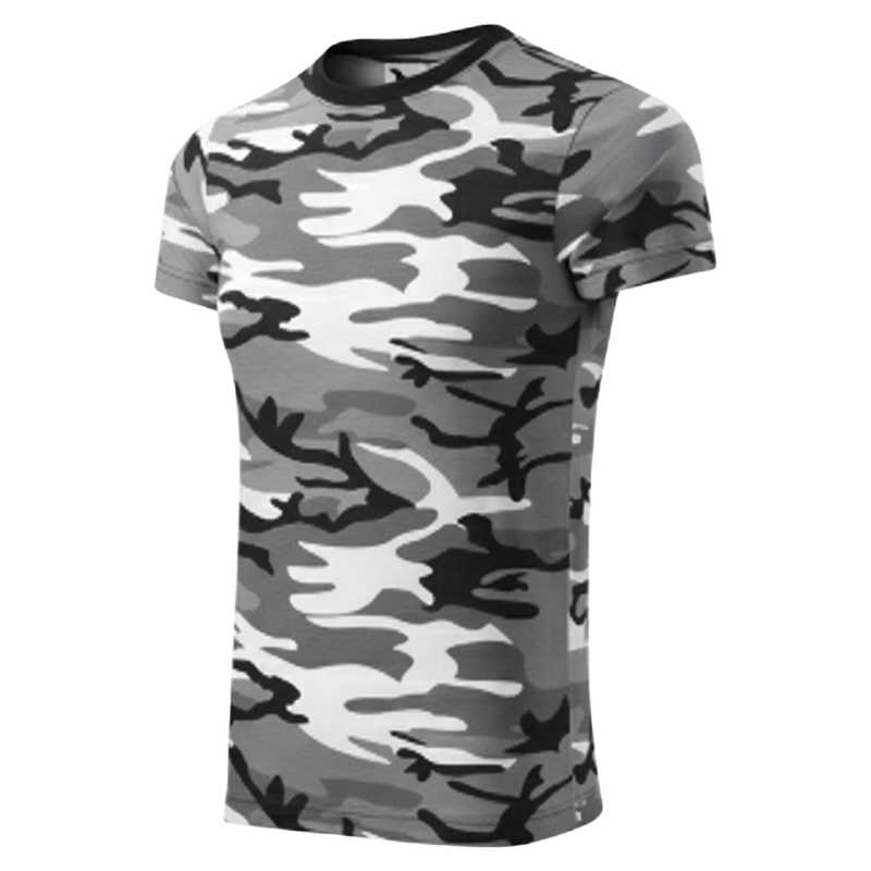Malfini Camouflage Tričko unisex grey