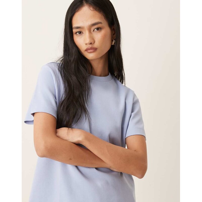 AWARE heavy weight boxy tee in light blue 115518235