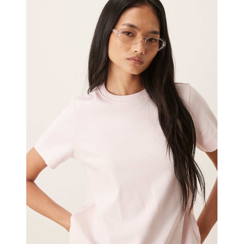 AWARE heavy weight boxy tee in pale pink 115518237