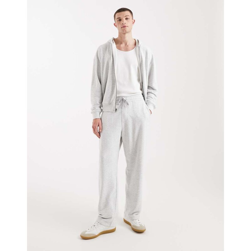 Hollister french terry logo joggers co-ord in grey