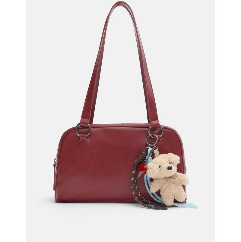 Pull&Bear Embellished shoulder bag in print 1-Red 112676724