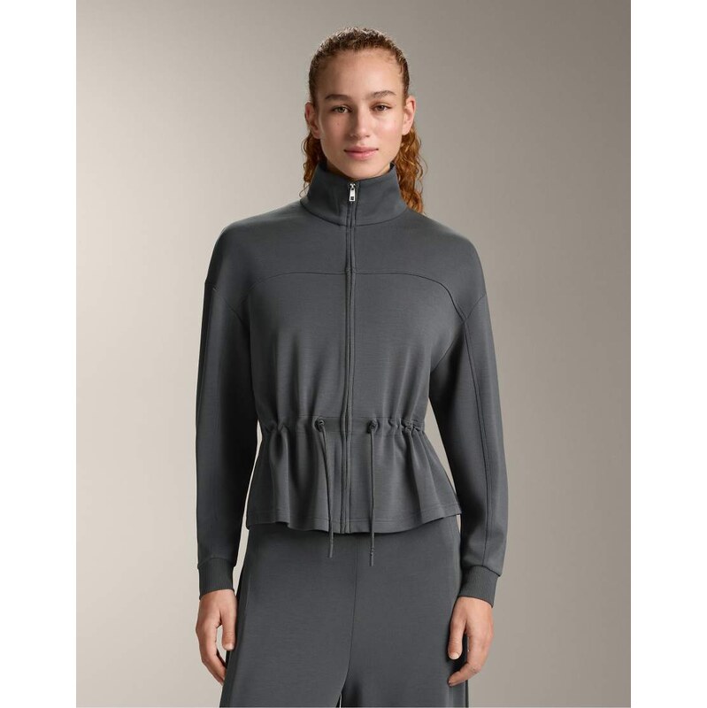 OYSHO Soft-touch modal jacket with adjustable waist and high collar in 112676728