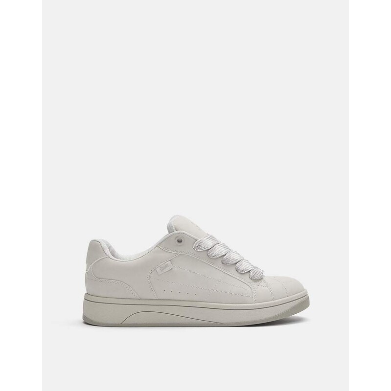 Pull&Bear Stwd skate trainers in grey
