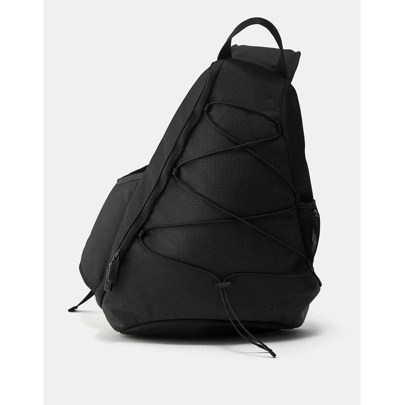 Pull&Bear Cross-body backpack in black in black
