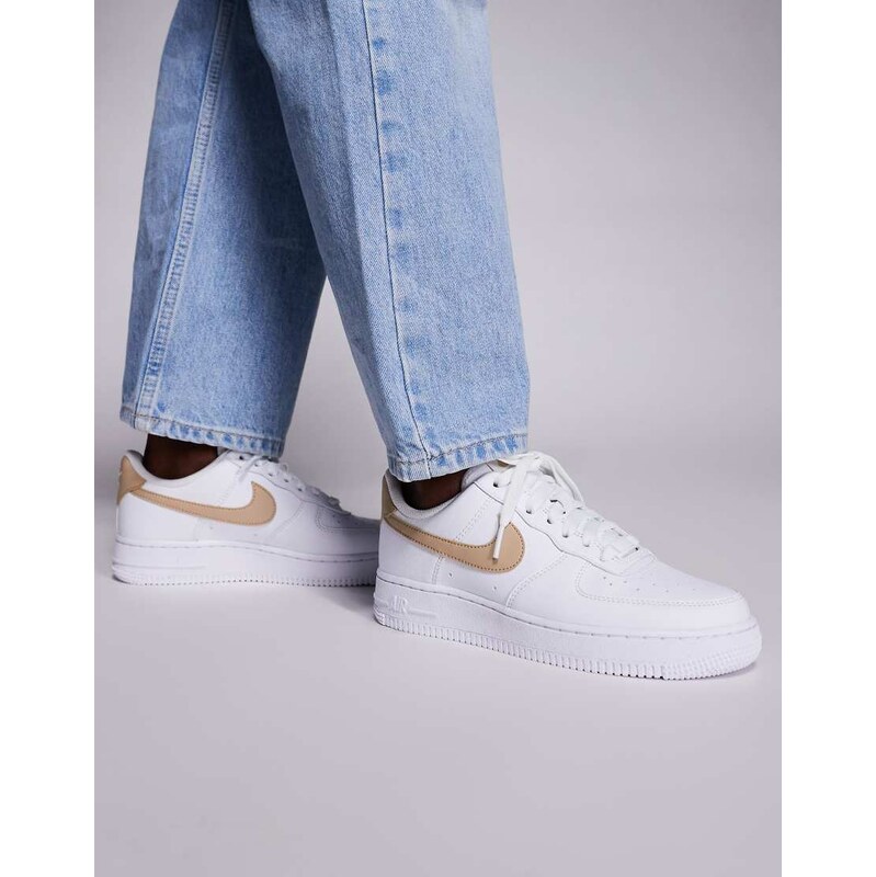 Nike Air Force 1 07 NN trainers in white and beige
