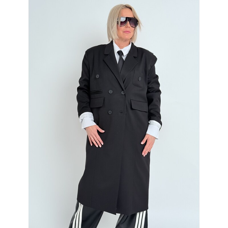 Miss City Official Černý kabát FEELS 112679237
