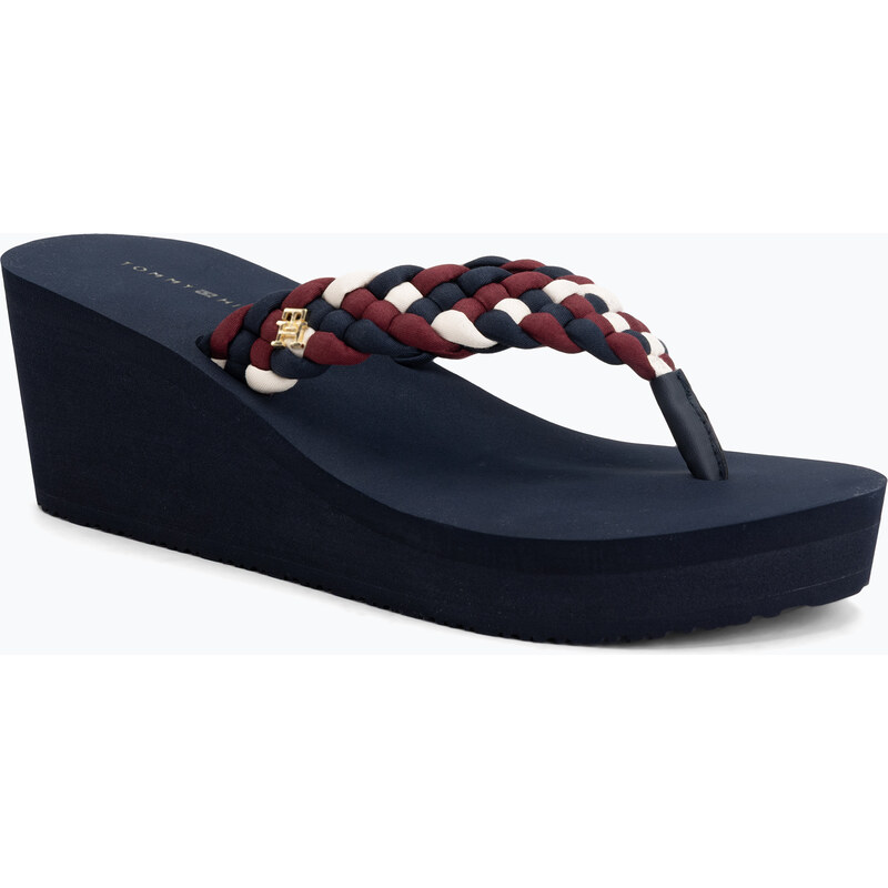 Dámské žabky Tommy Hilfiger Wedge Braided Summer Sandal rwb