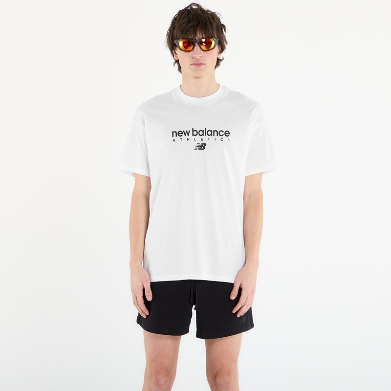 Tričko New Balance Linear Graphic T-Shirt White XL