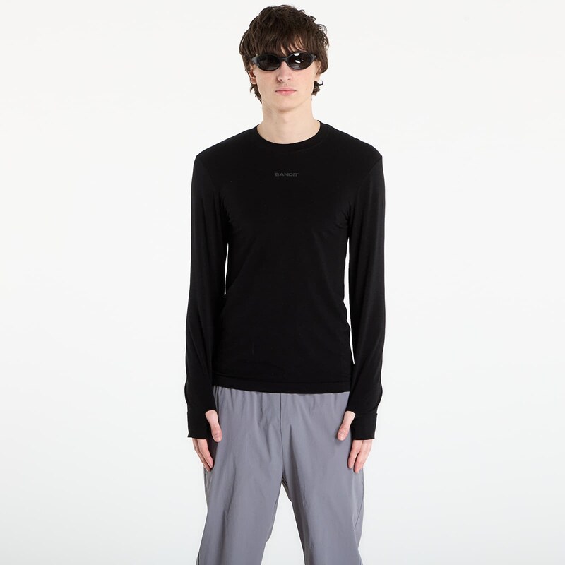 Tričko BANDIT Mens Wool Seamless Long Sleeve Black M