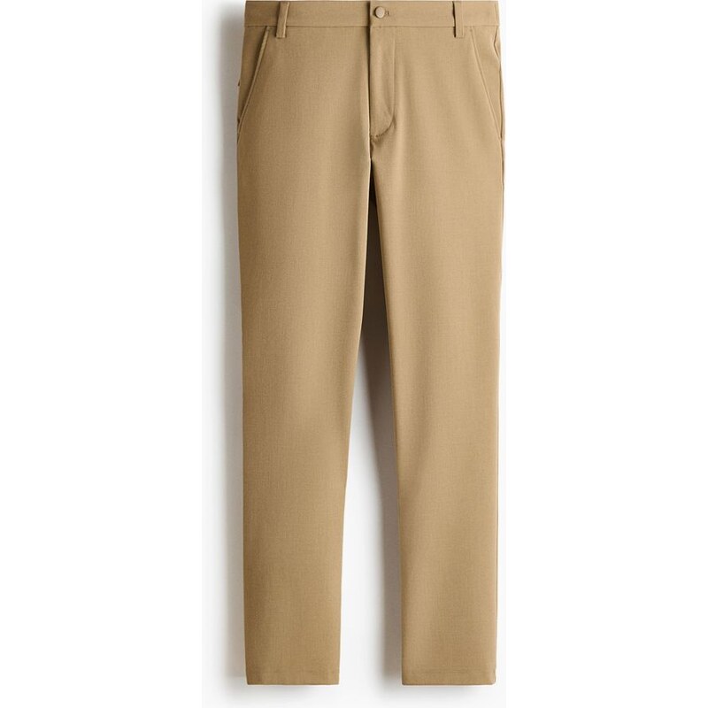 H&M - Kalhoty chino Four-way Stretch Slim Fit - Béžová