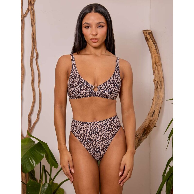 Wolf & Whistle Fuller Bust X Georgia Bayliss high waisted bikini