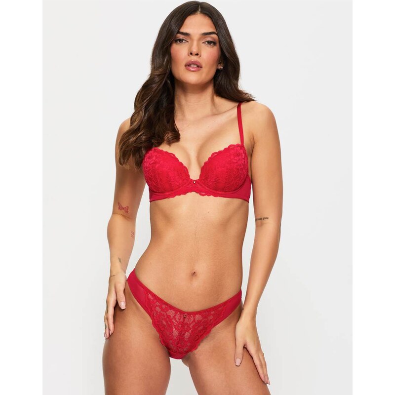 Ann Summers Sexy Lace brazilian brief in red 112680435