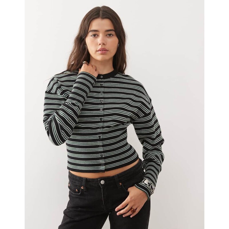 Lioness Head In The Clouds cinched waist knitted cardigan in