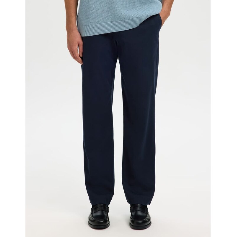 Selected Straight-leg trousers in sky captain-Grey
